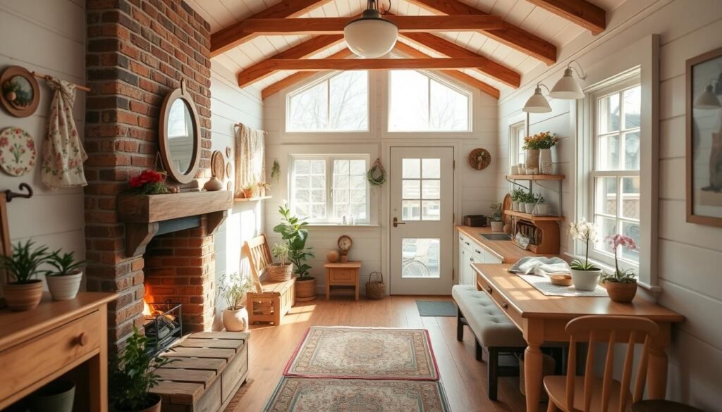 Cottage Style Tiny House Interior Design